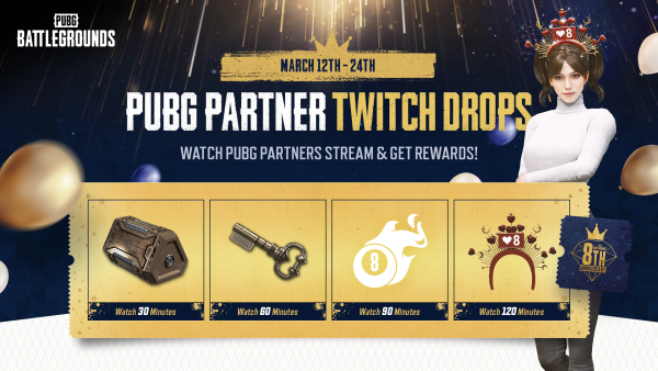 PUBG Developers Announce a New Giveaway via Twitch Drops